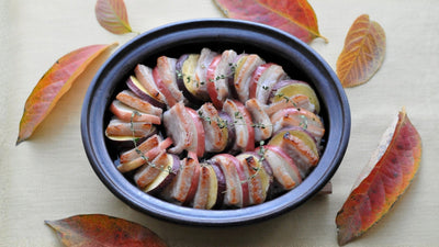 豚肉・りんご・さつまいもの重ね焼き<span class="blog_title_sub">〜秋冬が旬の食材で彩る、簡単オーブンレシピ〜</span>