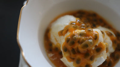 フレーバーティーとココナッツアイス