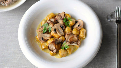 かぼちゃのニョッキ<span class="blog_title_sub">〜セージバターとゴルゴンゾーラ、2つのソースで秋の味覚を楽しむレシピ〜</span>