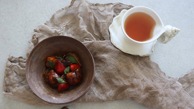 ジャスミン茶と苺の酢豚