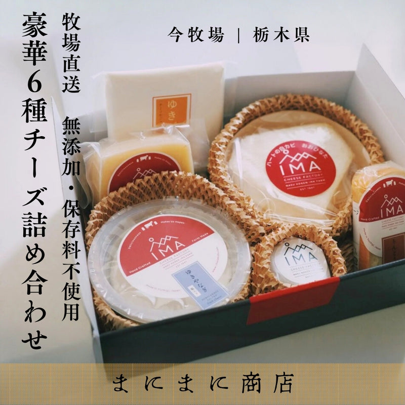 牧場直送 無添加・保存料不使用 豪華６種チーズ詰め合わせ｜今牧場