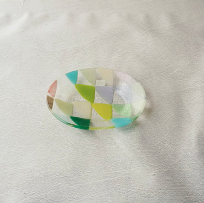 【天気雨】パッチワークオーバル皿 2種｜2025秋冬