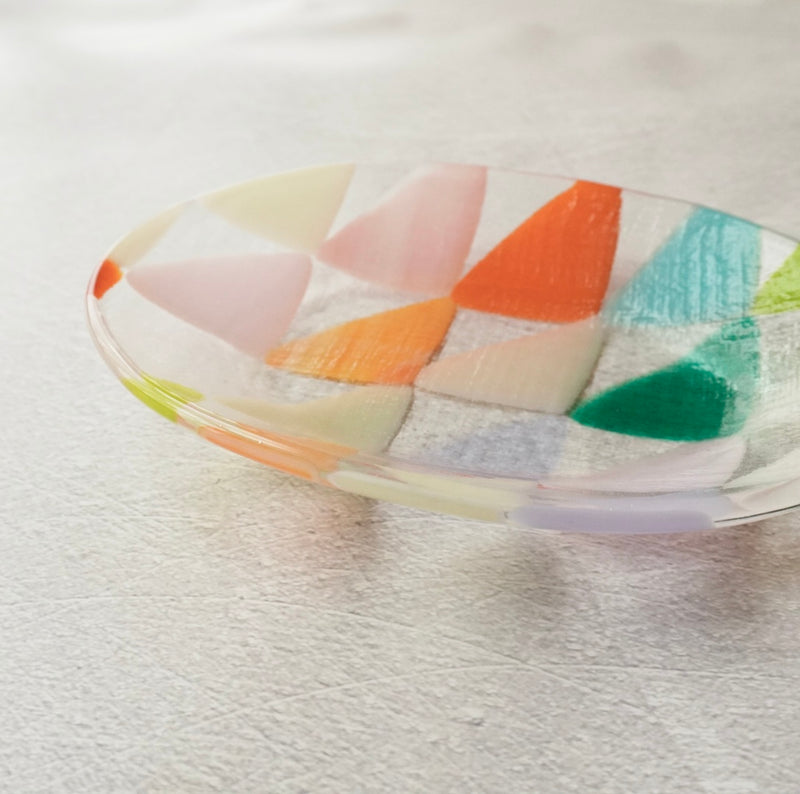 【天気雨】パッチワークオーバル皿 2種｜2025秋冬