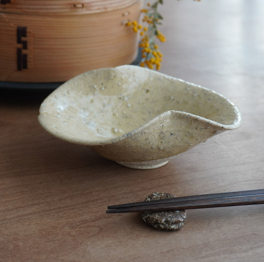 【新品未使用】【入手困難】安達健　茶灰釉　舟形鉢　2点セット 茶灰釉六寸舟形鉢/安達健 - galerie n107