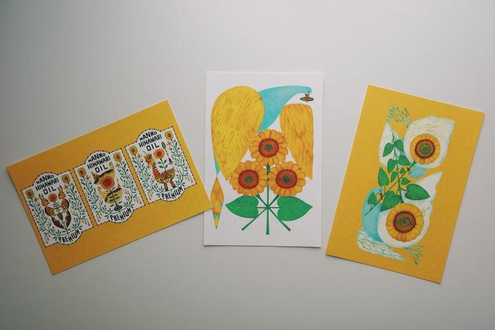 まにまに商店】プレミアムひまわりオイル＼福田利之さんデザインポスト