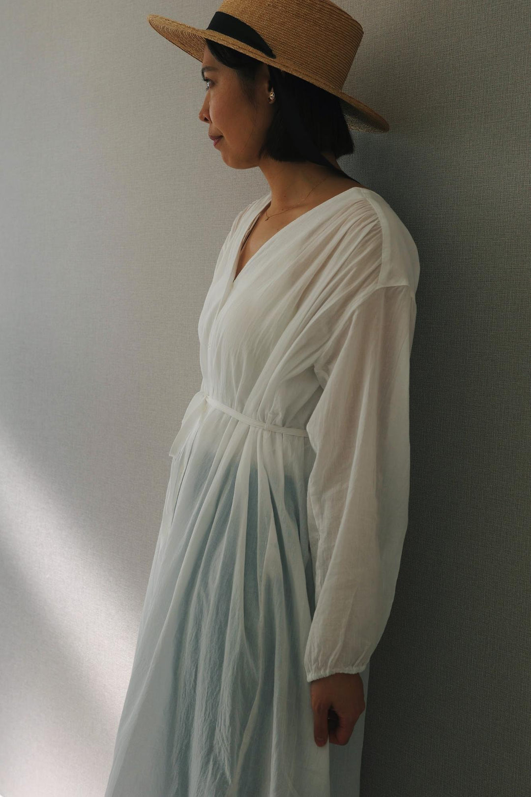 まにまに商店】和晒エアリーシャツワンピース ＼料理用晒プレゼント