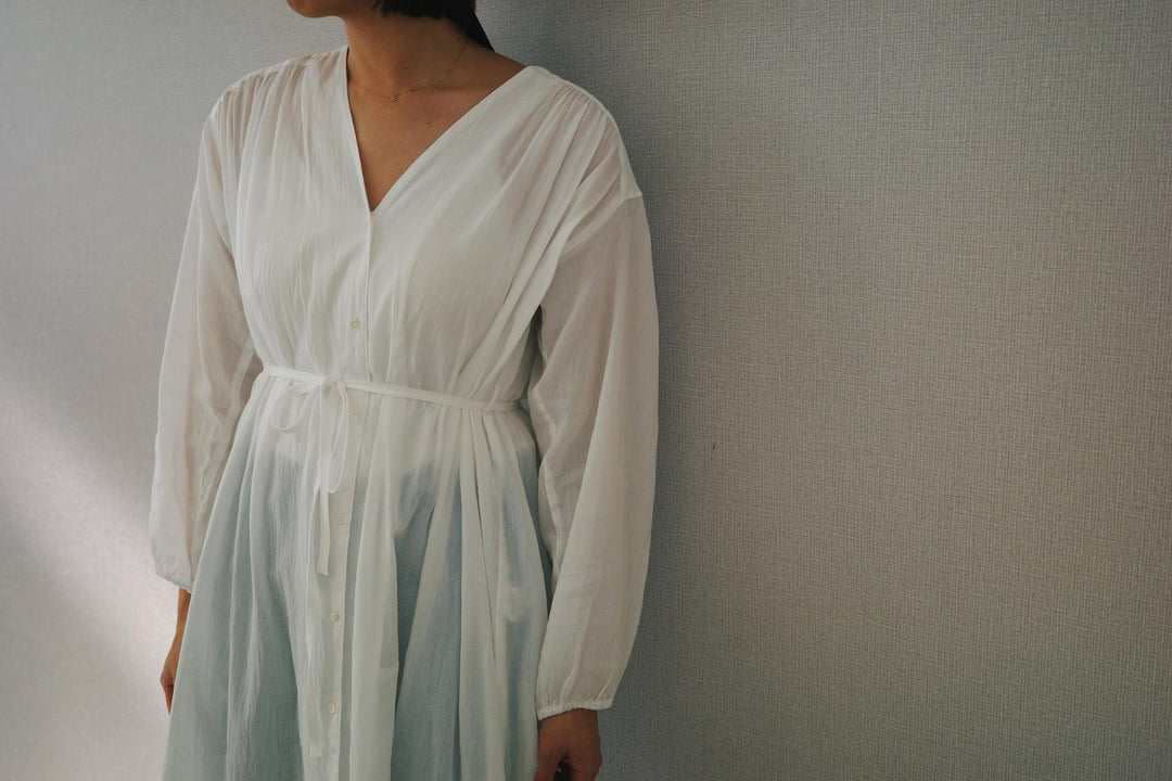 まにまに商店】和晒エアリーシャツワンピース ＼料理用晒プレゼント