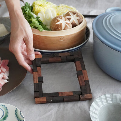 【まるなお木工所とクラシコサエル】手作り鍋敷きキット